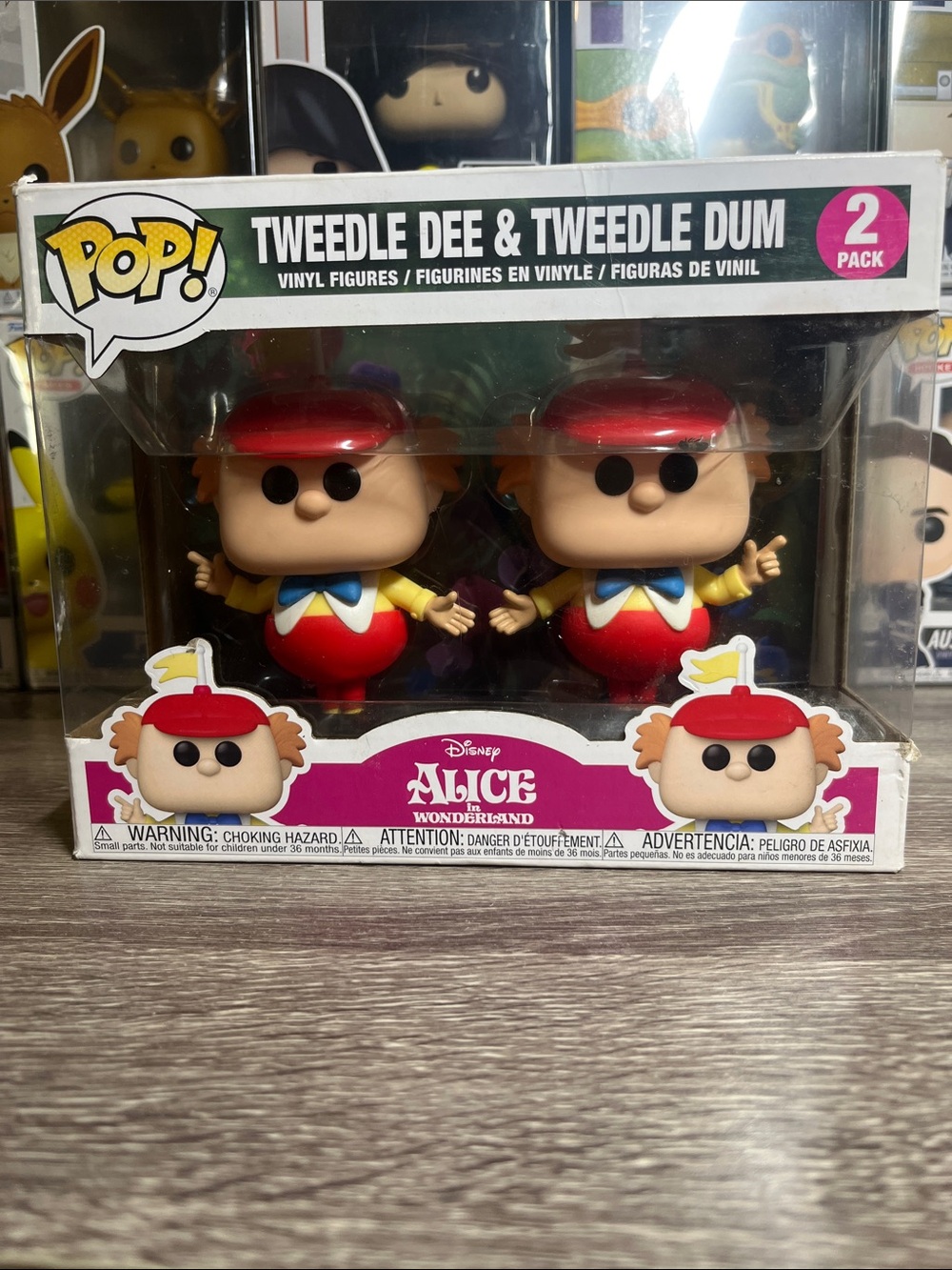 Funko Pop! Tweedle Dee & Tweedle Dum Red, Yellow, Blue 2-Pack Damaged Box